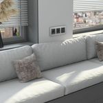 Рамка на 3 поста AluMax (алюминий)