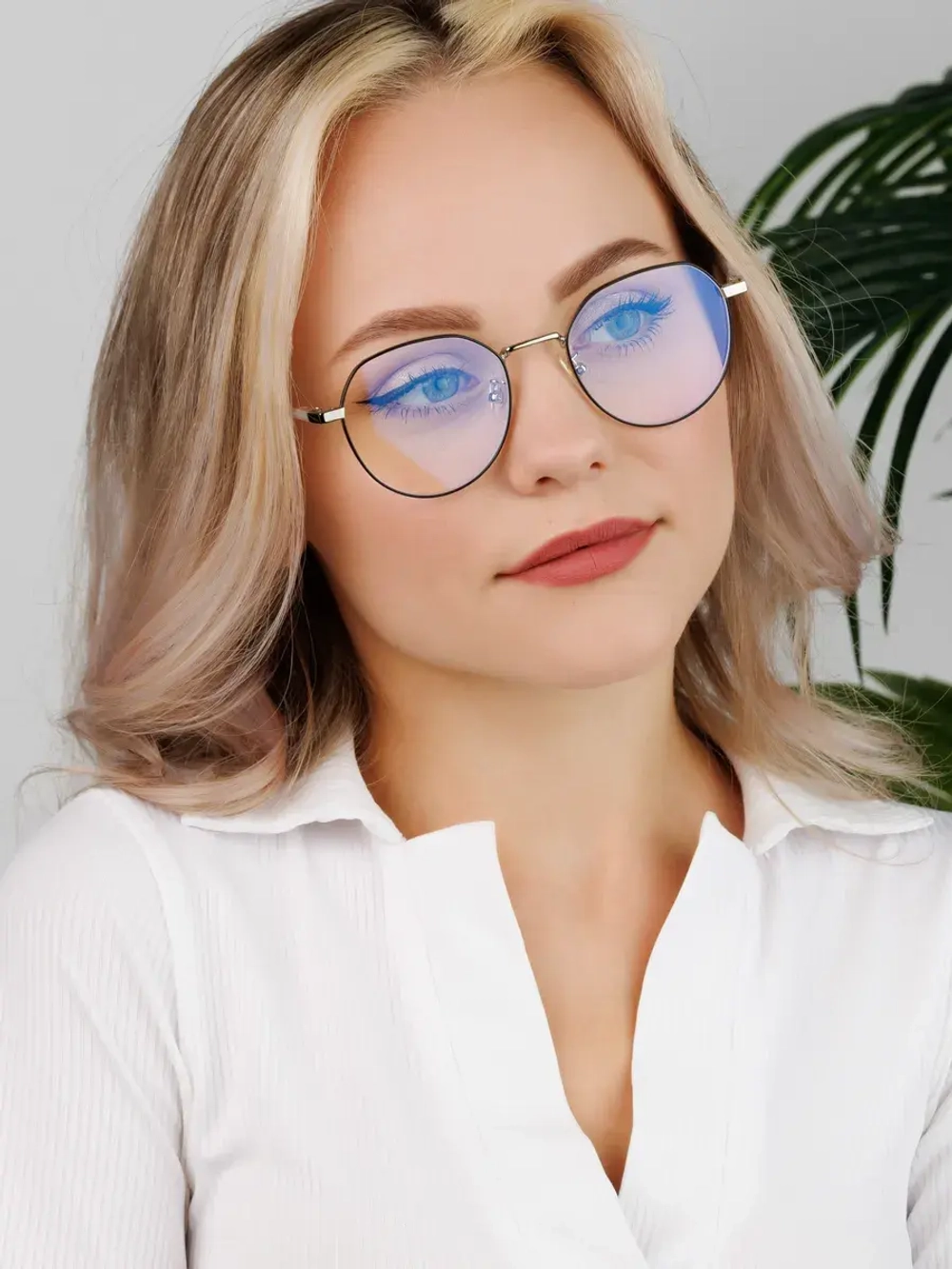 Очки для компьютера имиджевые защитные прозрачные нулевки