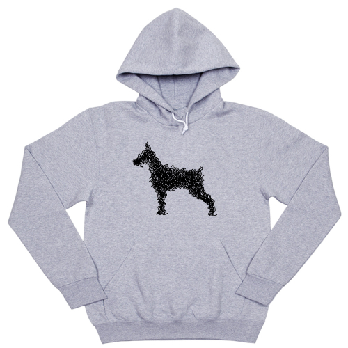 Толстовка "Доберман - штрихи"