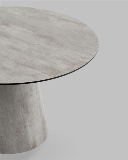 Стол круглый Стивенсон D120 столешница HPL метрополитан