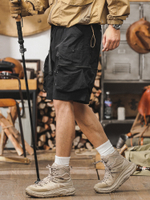 Функциональные нейлоновые шорты многокарманные на замке для мужчин от бренда JIELEINUO