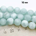 Бусины Диопсид с волластонитом, диаметр 10,1-10,2 мм, цена за 9 шт (1/4 нити)