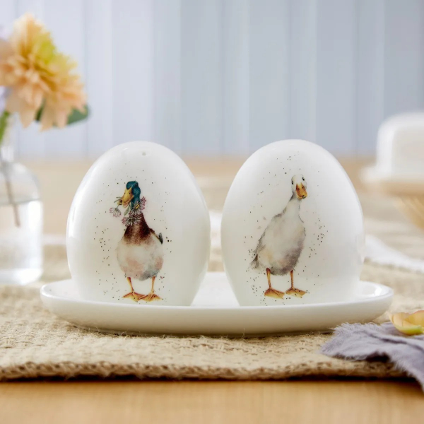 Набор для соли и перца на подставке 8см Royal Worcester Забавная фауна Утки