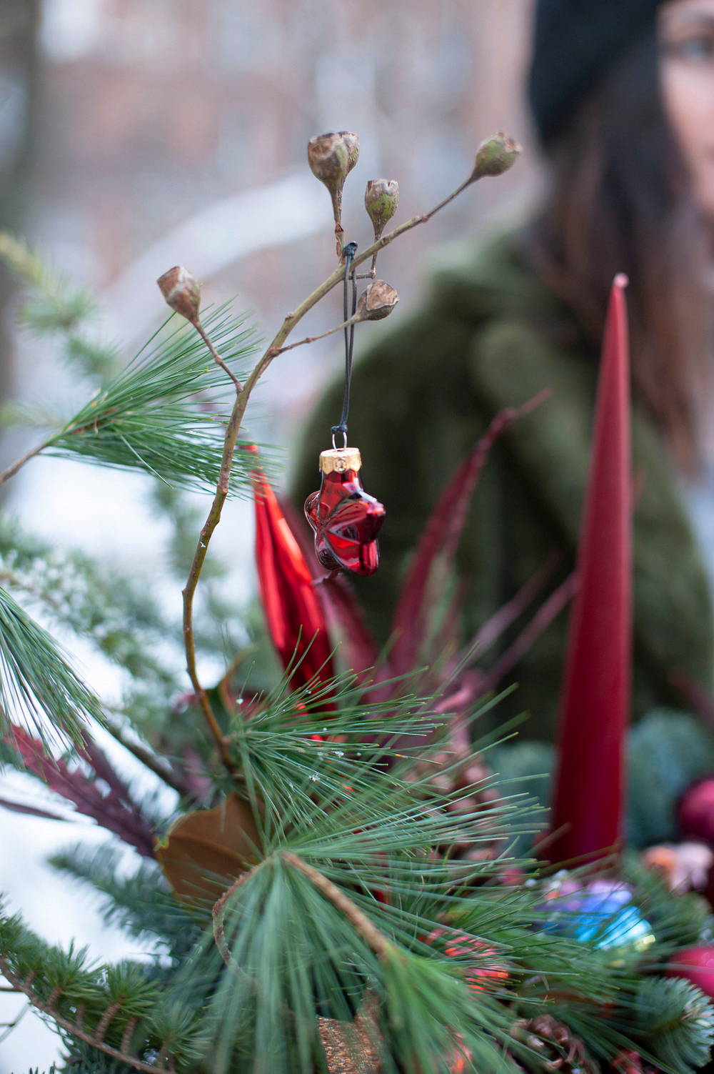 Новогодняя композиция Багровый пик