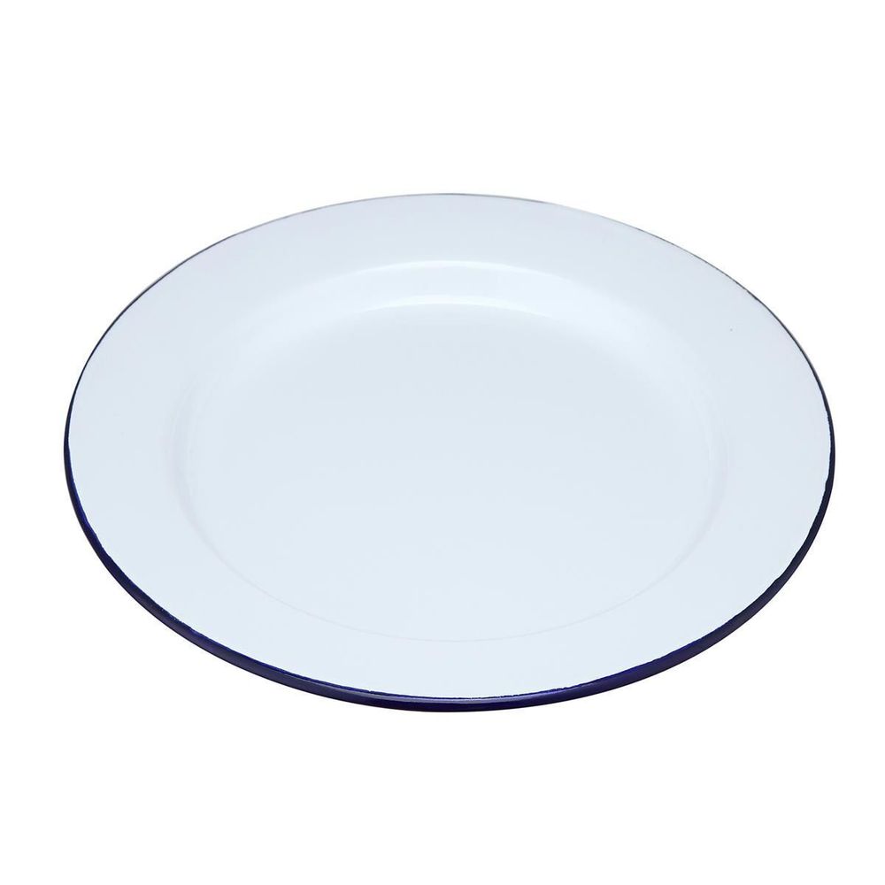 Тарелка эмалированная d=25.7 см, &quot;Blue Rim&quot;  P.L.