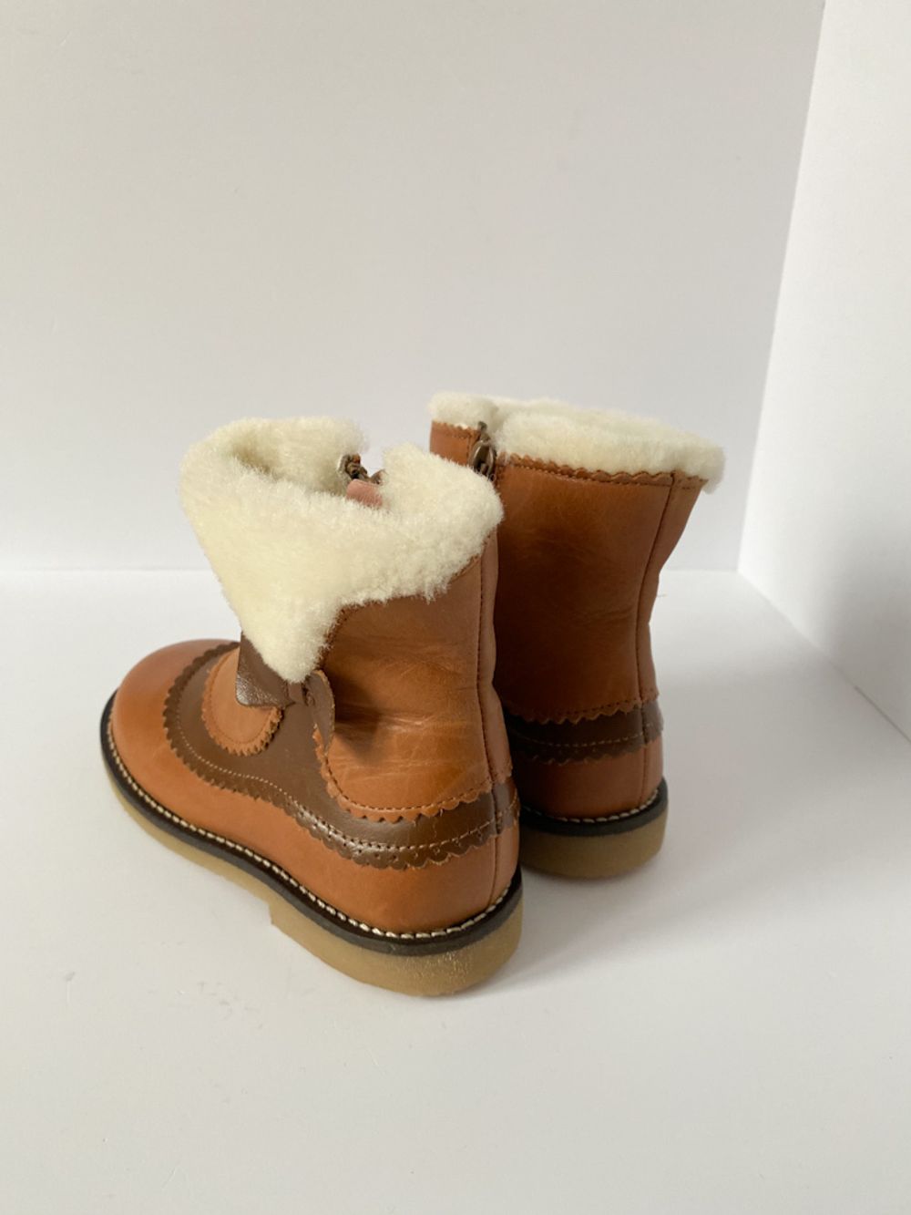 Новые кожаные сапоги Jacadi, 26