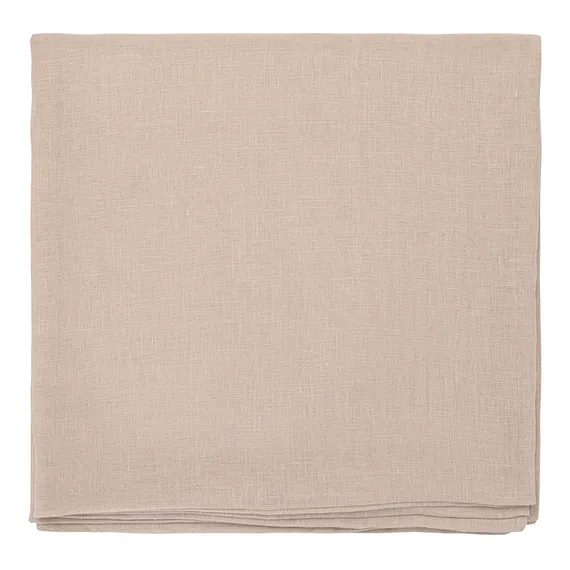 Скатерть из стираного льна бежевого цвета Essential, 150х250 см