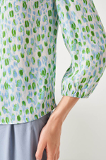 22845 Блузка женская (молочный принт)