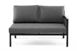 "Париж" модуль диванный левый, двухместный, цвет серый