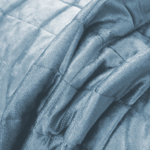 Велюровое покрывало в клетку и две наволочки OVL019