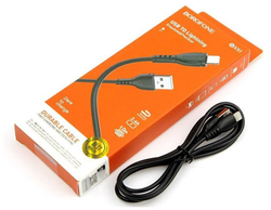 Кабель iPhone Lightning BOROFONE BX51 1м, 2.4A.   черный