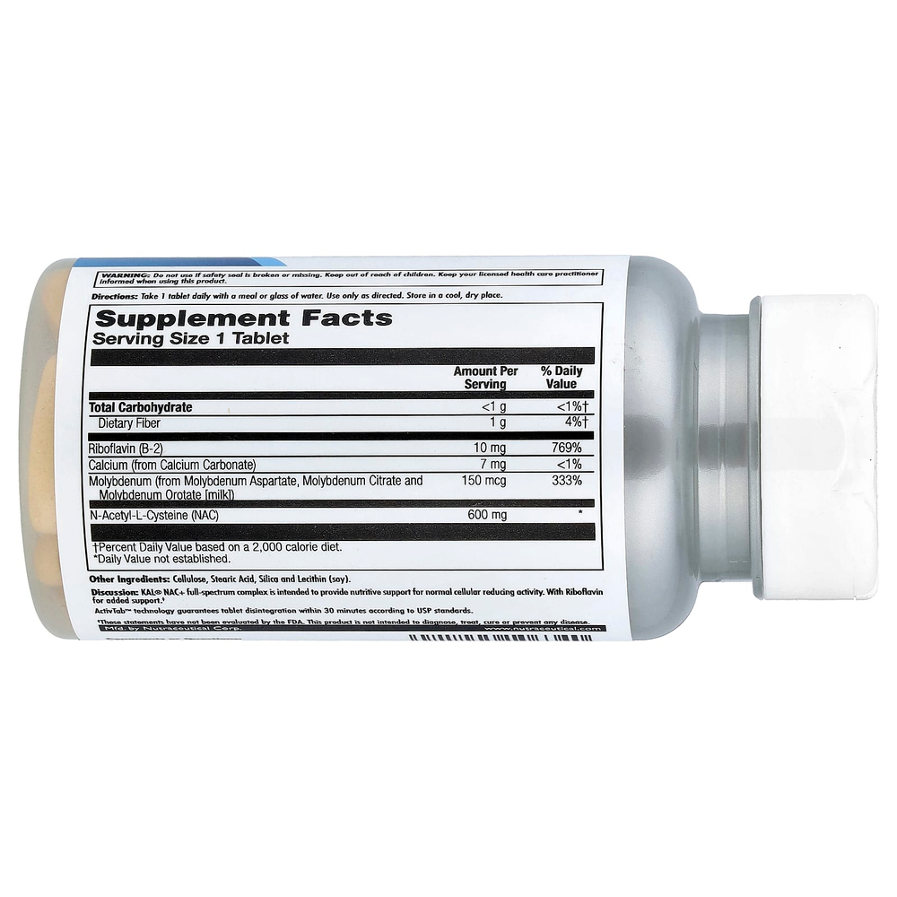 KAL, NAC +, 600 мг, 30 таблеток