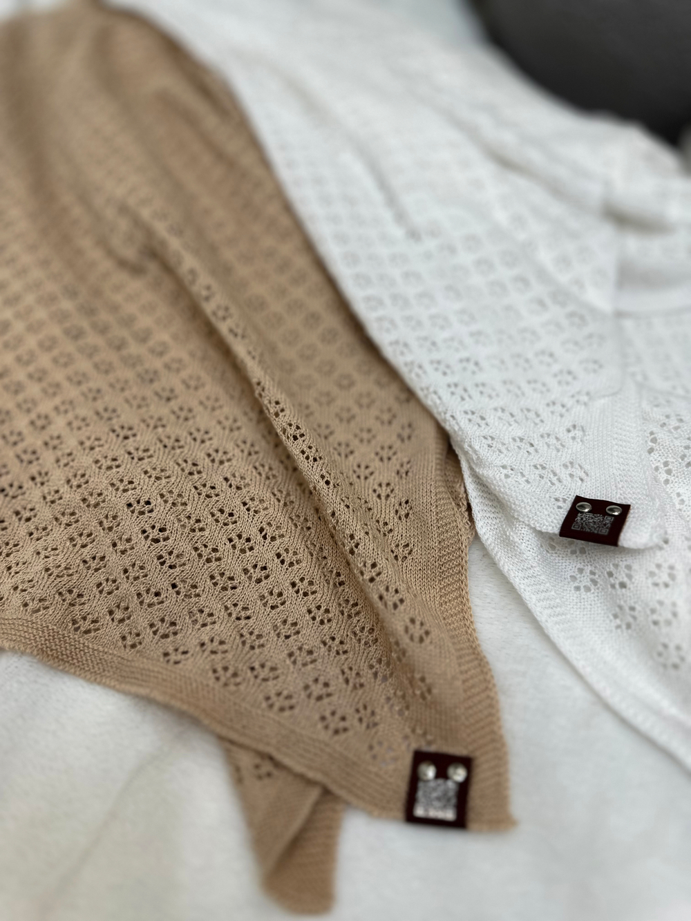 Плед "Плетёное облачко" 100*100