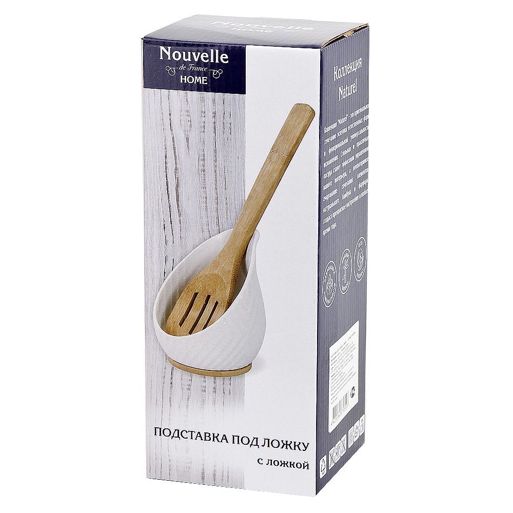 Подставка под ложку (с ложкой) " " 10*10*22см. (подарочная упаковка)
