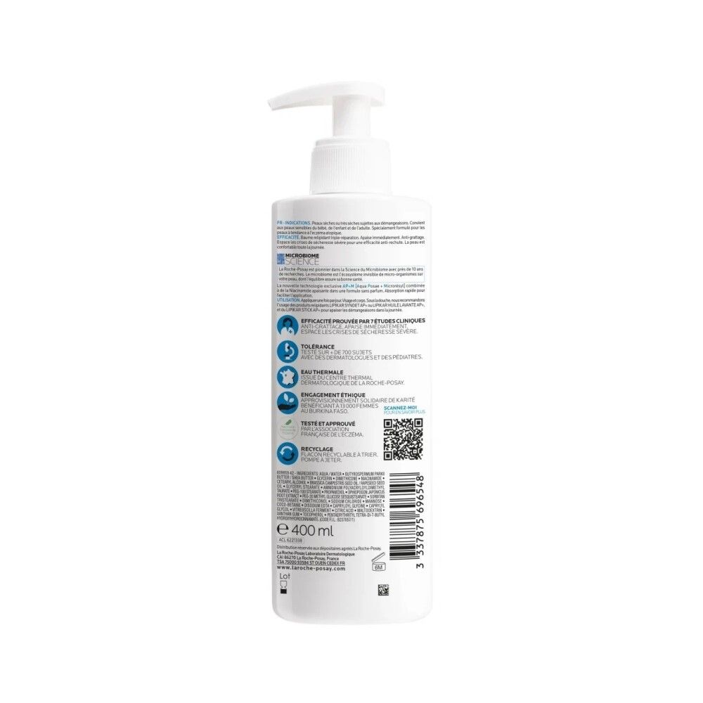 La Roche-Posay Lipikar Baume AP+M Бальзам для лица и тела, 400 мл