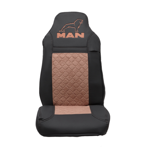 Чехлы MAN TGA (экокожа, коричневый)