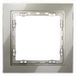 Рамка стеклянная VOLTUM S70 на 1 пост, (шелк, стекло)