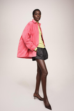 ZARA РУБАШКА С КАРМАНАМИ — THE ITEM ZARA WOMAN, РОЗОВЫЙ