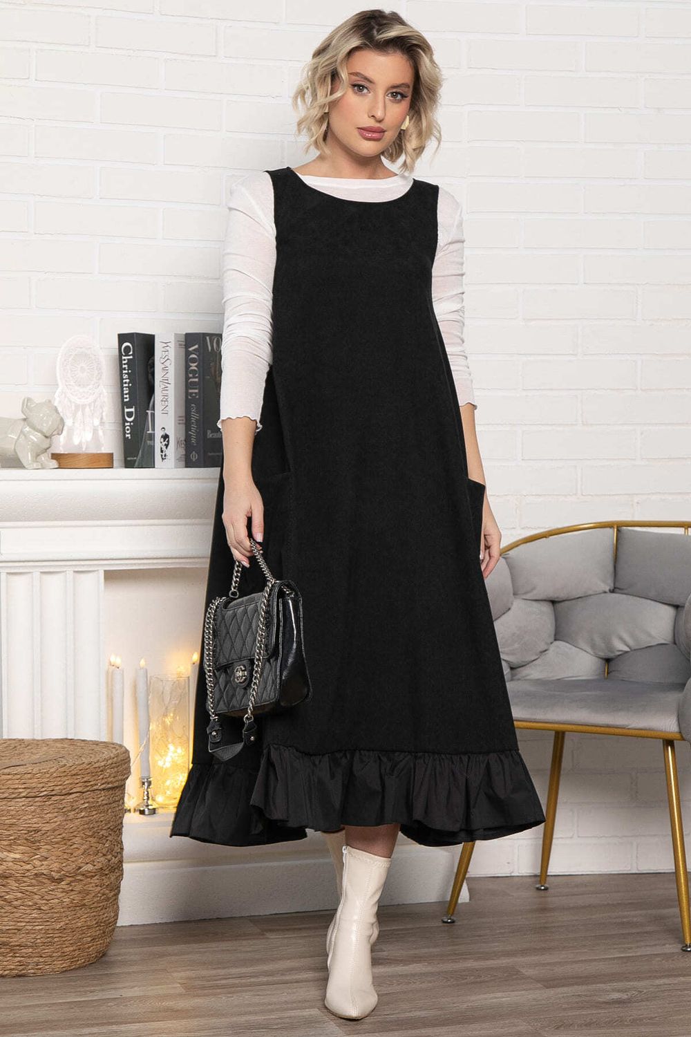 Сарафан бохо (черный) П14983-10М LT Collection