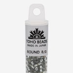 Японский бисер TOHO Round 8/0 (№29), с внутренним серебрением, прозрачный