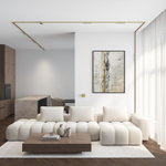 DK5771-SB Светильник для трека SHINE GRILL со светодиодом, L231*W19*H27, 48V DC, 10W, RA?90, 3000K, IP20, сатинированная латунь, алюминий