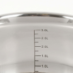 Кастрюля нерж, 3.4 л, крышка стекло, Daniks, Карлин, GS-01332G-20, индукц