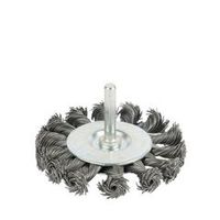 Щетка дисковая 75 мм для дрели, проволока сталь крученая Yoko