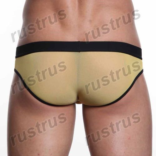 Мужские трусы брифы желтые WANGJIANG WG00119