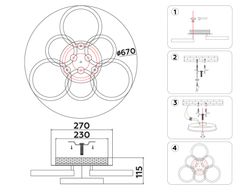 Ambrella Светодиодный потолочный светильник с подсветкой Original FA3844