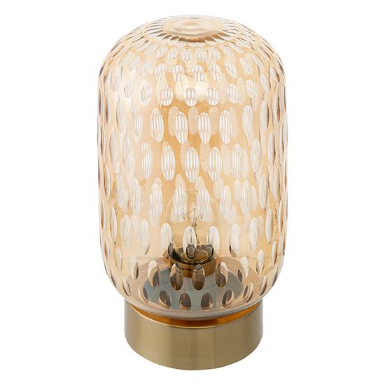 Светильник настольный mystic aura, D19х32 см, янтарно-золотой