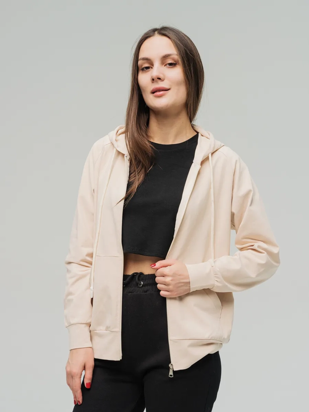 Худи спортивные на молнии