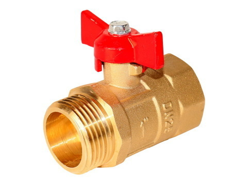 Кран шаровой 1'' вн/нар бабочка Практик 131  ГАЛЛОП