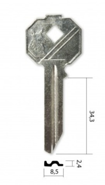 Заготовка английского ключа 10579 ELP ELP1R (КНР)