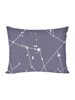 Постельное белье "Созвездия/Созвездия (компаньон)" 1,5-сп наволочка 50х70 1шт Простынь на резинке 90х200 см Пододеяльник 145х215 см Сказка сатин