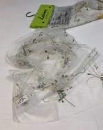 Тюль сетка с вышивкой розами Laime арт. Розуэлл DM 8502 col. 09 (высота 290 см, Турция)