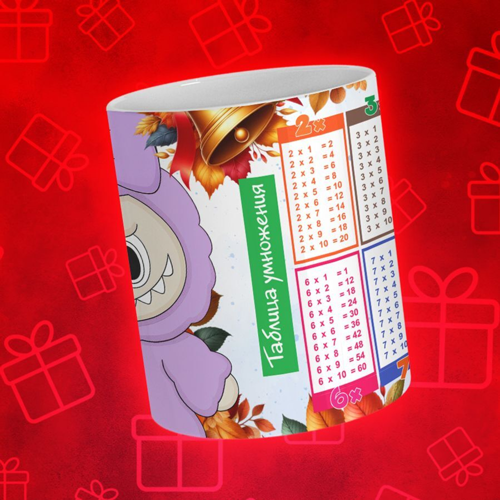 Лабубу с таблицей умножения