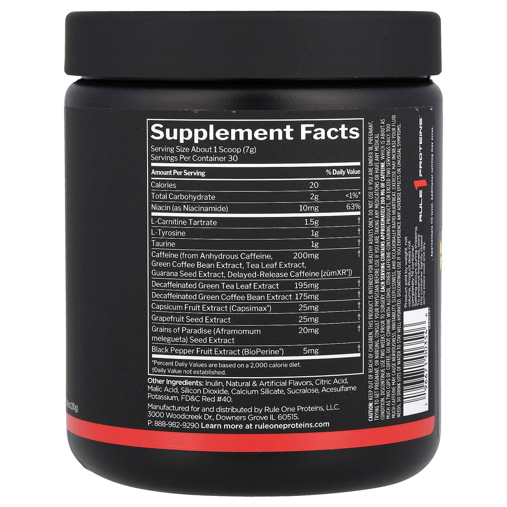 Rule One Proteins, Burn ™, Thermo Weight Management, арбуз, 210 г (7,41 унции)