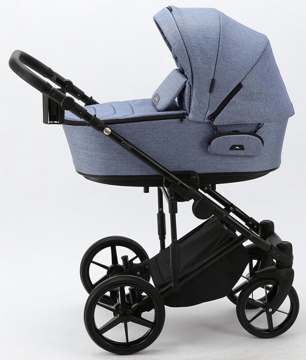 Детская коляска Adamex Zico 2 в 1 Z-TK02 ГОЛУБ.ДЖ.ТК