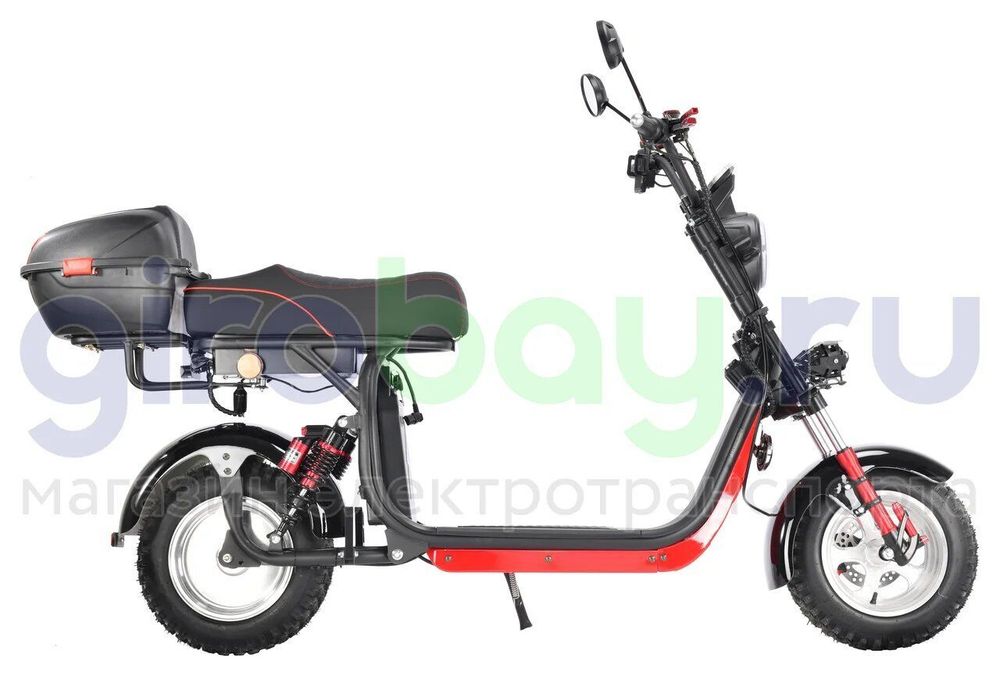 Электроскутер CityCoco WHITE SIBERIA PRO 2500w (Черный) фото 6 фото №11