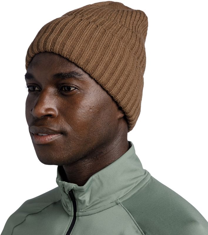 Шапка вязаная с флисом Buff Knitted & Fleece Band Hat Renso Brindle Brown Фото 2