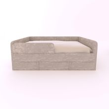 Диван кровать детская односпальная тахта 160х80 с ящиком (грей)