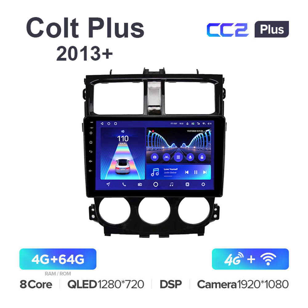 Teyes CC2 Plus 9"для Mitsubishi Colt Plus 2013+