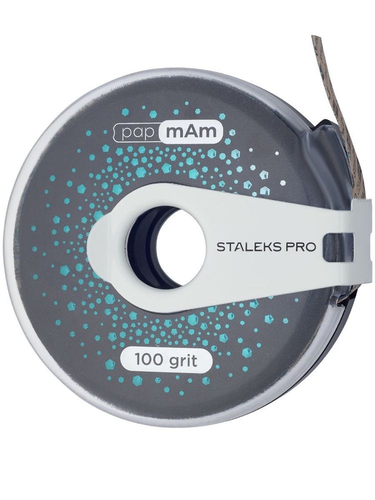 Сменный файл-лента papmAm EXCLUSIVE в пластиковой катушке STALEKS PRO 100 грит (6м)