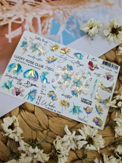 Набор слайдеры 2шт Lucky Rose. Foil 129, 130