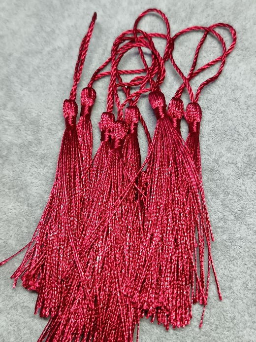 Кисть декоративная,L 8-8,5 см, бордовый
