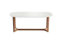 Стол обеденный Cross 2 200*95 см (белый, бук)