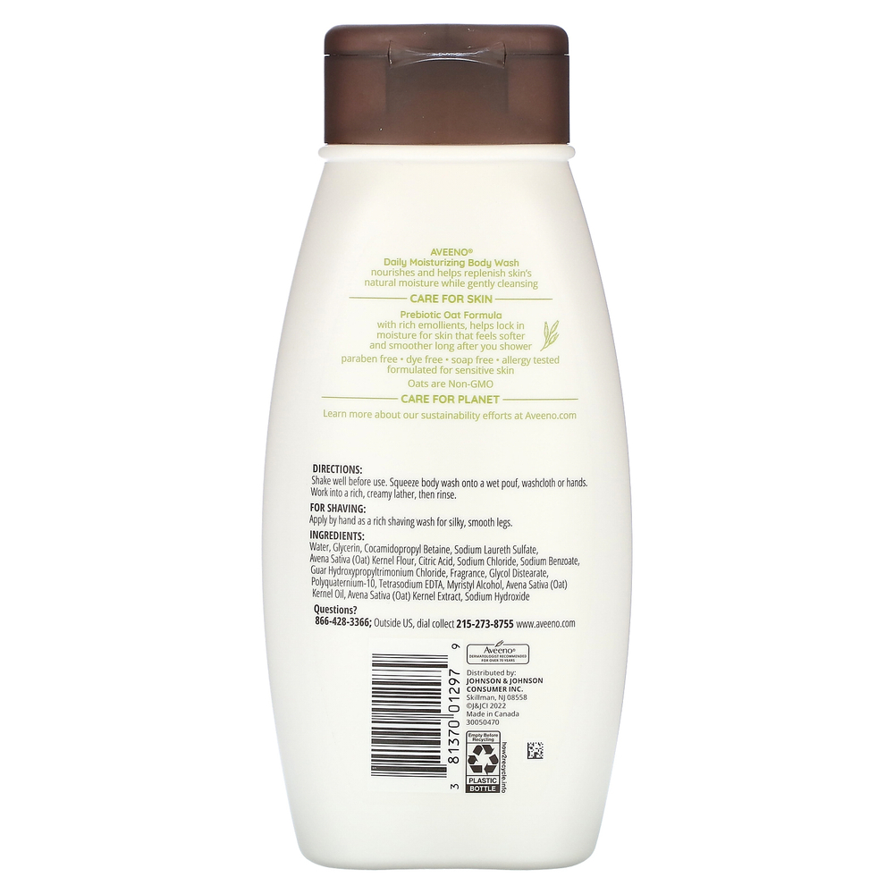Aveeno, Active Naturals, увлажняющий гель для тела для ежедневного применения, 532 мл (18 жидк. унций)
