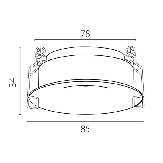 Рамка вогнутая д/светильников 0742х6 Spira Lightstar 074206-11