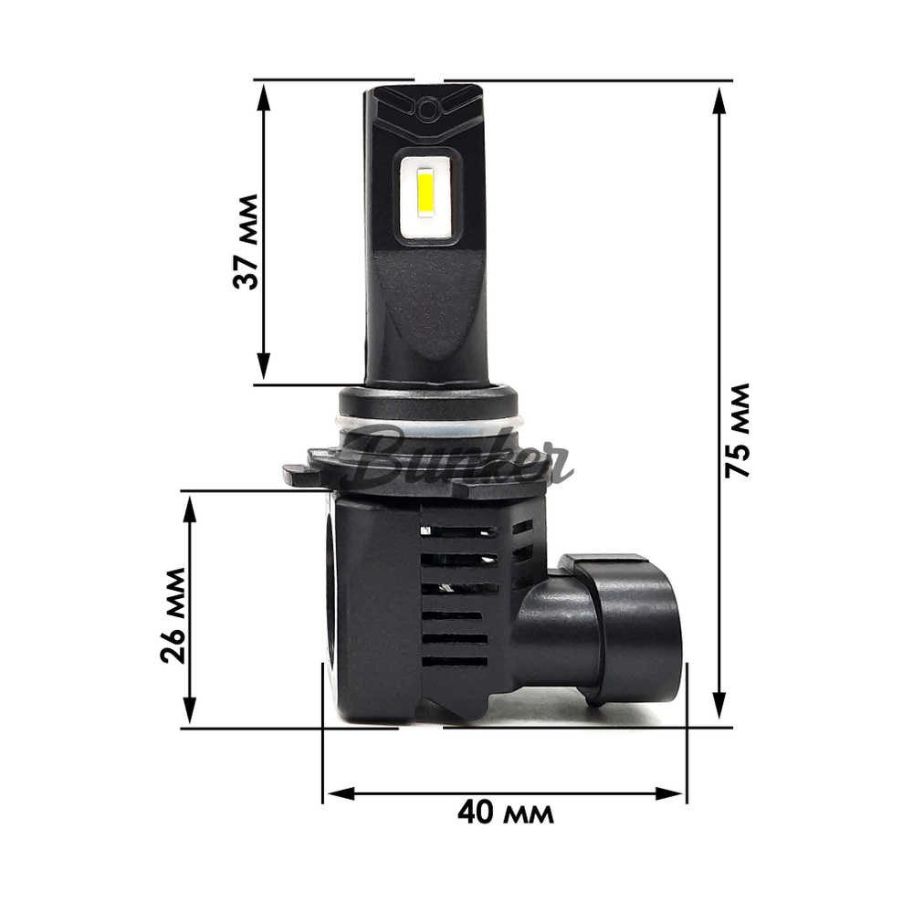 Cветодиодные лампы Sariti E3 цоколь 9006 6000K,12V