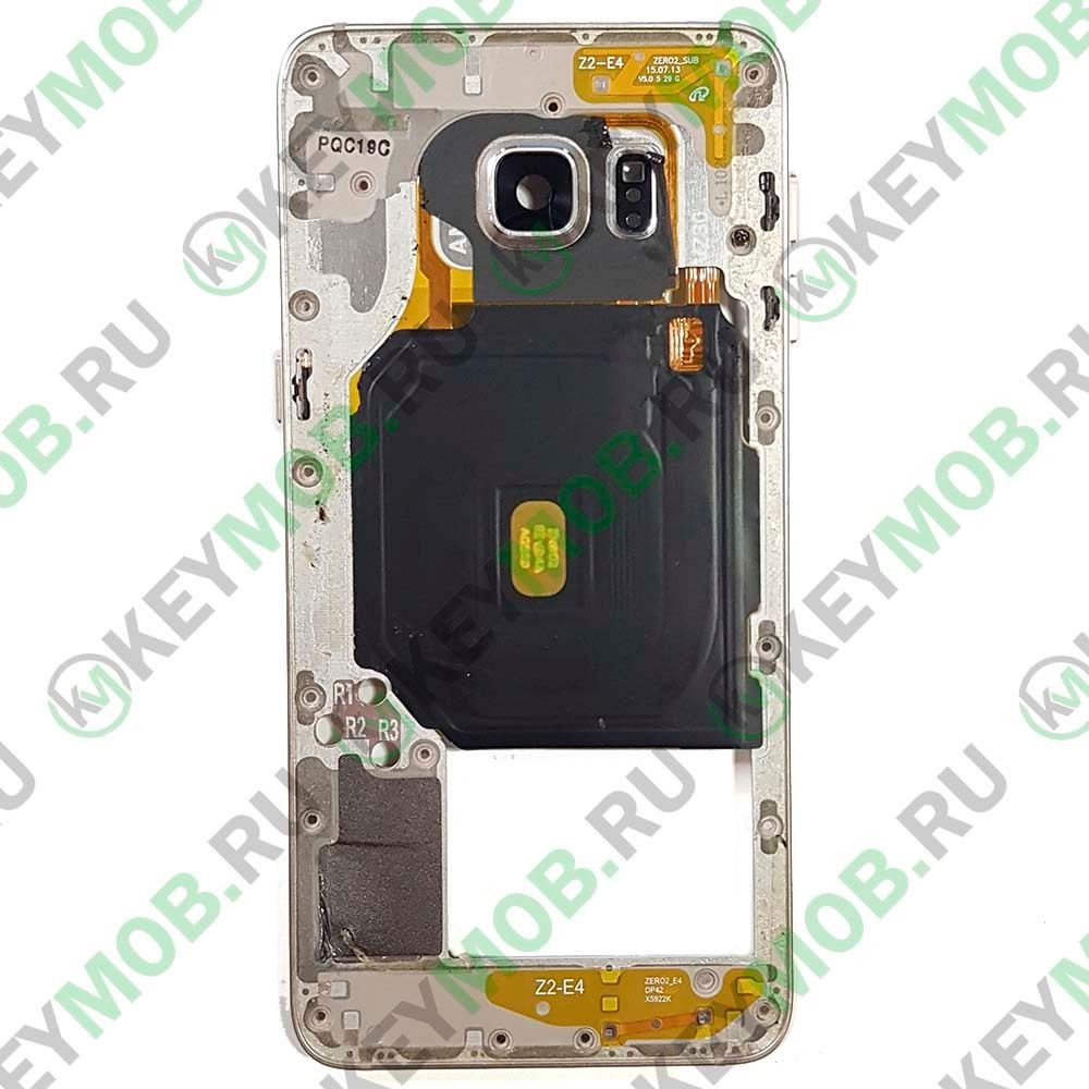 Средняя часть для телефона Samsung Galaxy S6 Edge+ (SM-G928F), Золотая